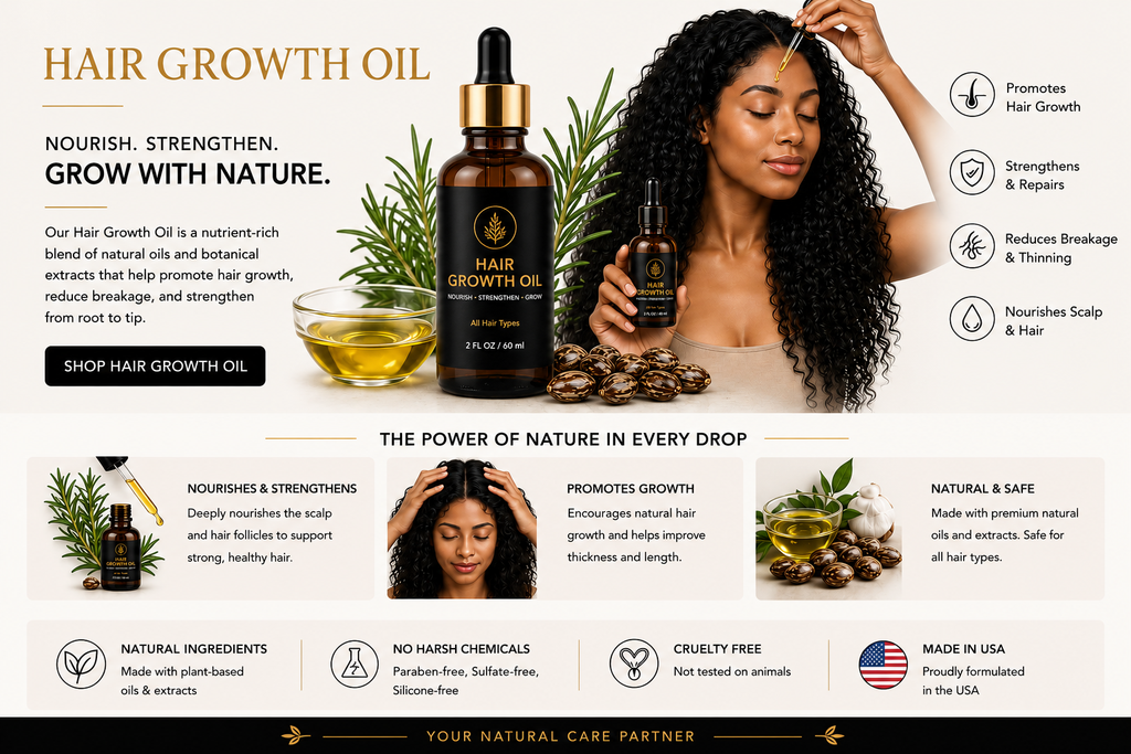 VELOURA LABS Hair Growth Oil, Nourishing & Strengthening Hair Oil for All Hair Types, 60 ml