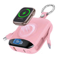 Portable 10000mAh Fast Charging Power Bank with LED Display & Keychain