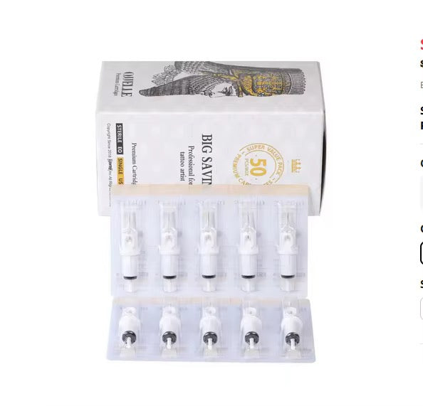 Professional Tattoo Needle Cartridges, Disposable Sterile Rotary Machine Cartridges, 10 Pack