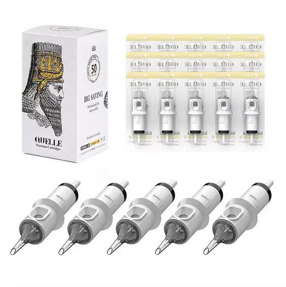 Professional Tattoo Needle Cartridges, Disposable Sterile Rotary Machine Cartridges, 10 Pack