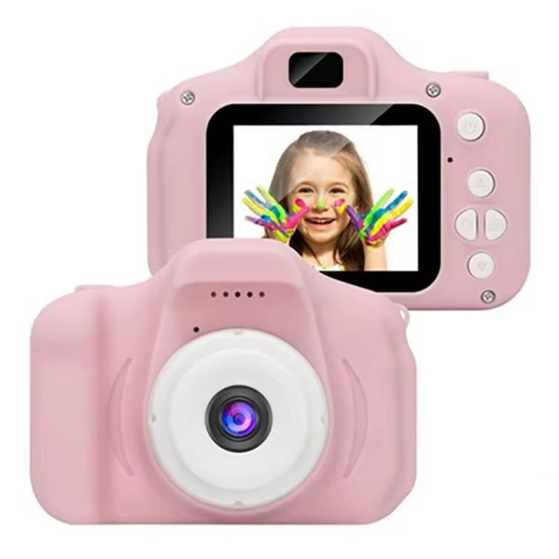 Kids Digital Camera, 13MP Photo, 1080P Video, 2-Inch Screen, Rechargeable Pink Camera for Kids