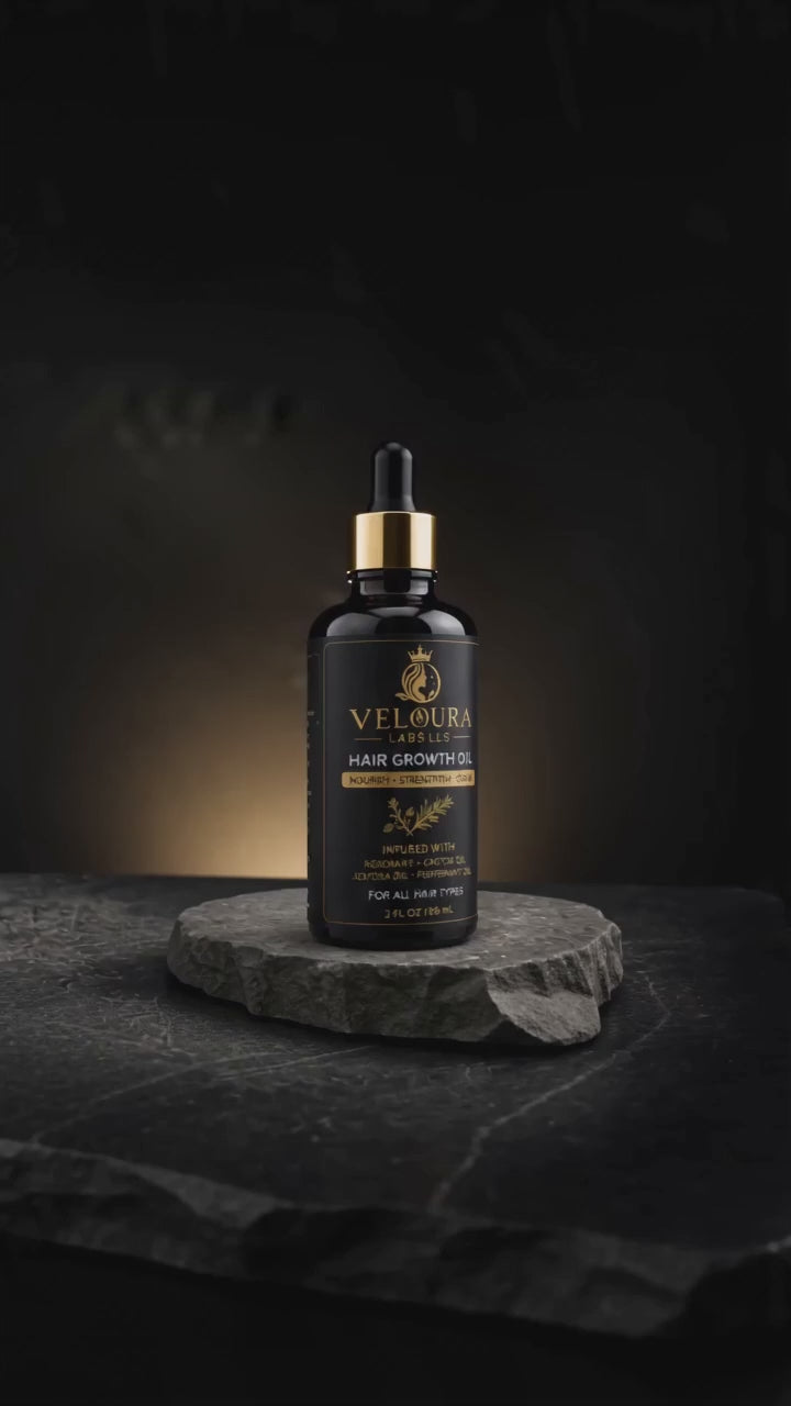 VELOURA LABS Hair Growth Oil, Nourishing & Strengthening Hair Oil for All Hair Types, 60 ml